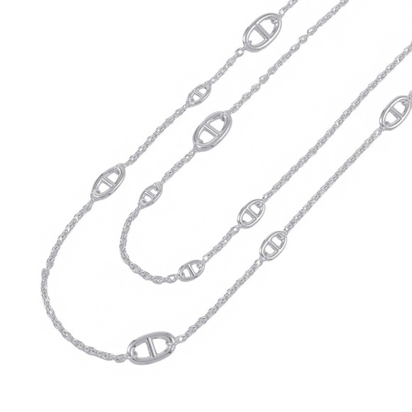 Hermes Chaine d'Ancre Farandole Necklace 120 SV925 Silver HERMES - Picture 1 of 13
